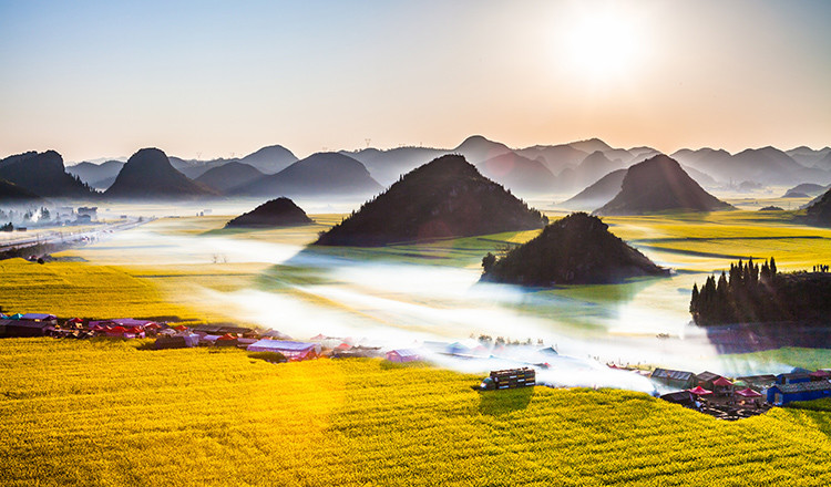 3月羅平油菜花一走進(jìn)金玉滿(mǎn)堂之鄉